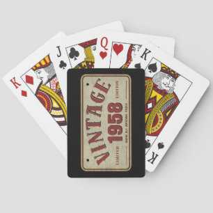 Jeu De Cartes Édition limitée vintage 1958, toutes pièces d'orig