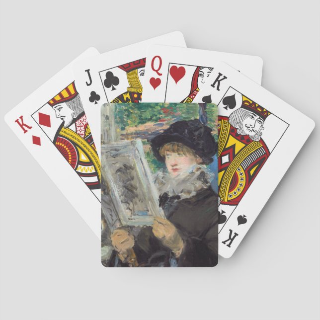 Jeu De Cartes Edouard Manet - Femme lisant (dos)