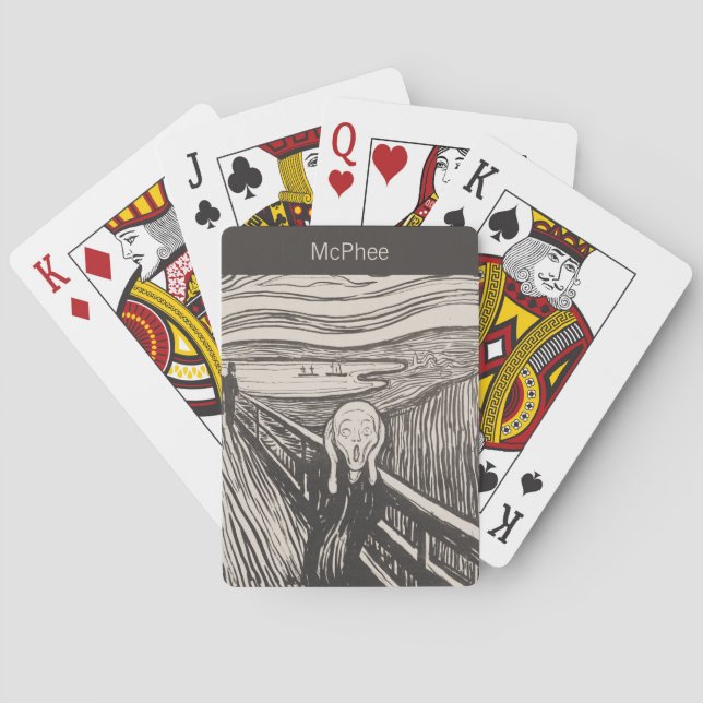 Jeu De Cartes Edvard Munch Art Jouer Cartes (dos)
