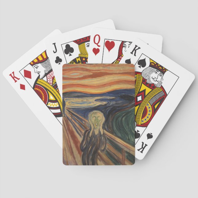 Jeu De Cartes Edvard Munch Peinture The Scream (Skrik) 1910 (dos)