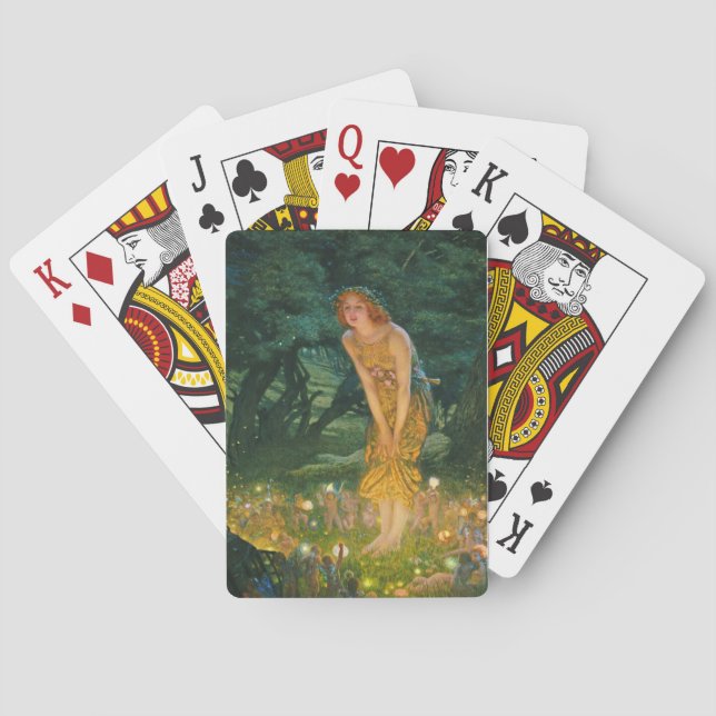 Jeu De Cartes Edward Robert Hughes - Réveillon du milieu de l'ét (dos)