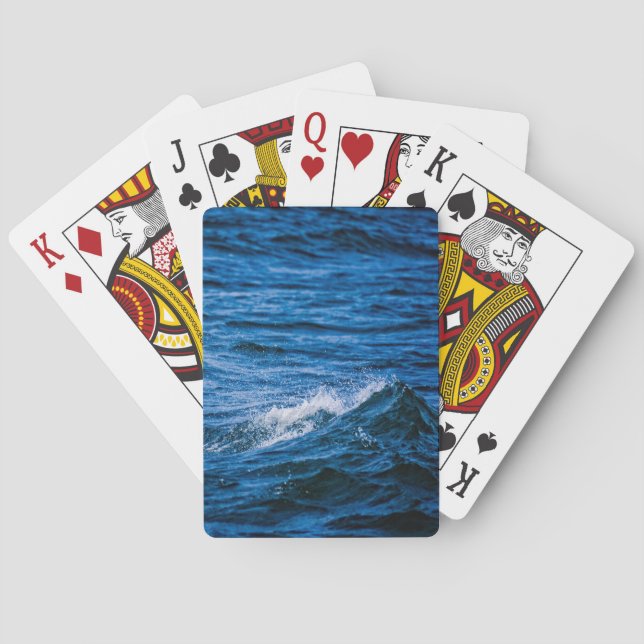Jeu De Cartes Effondrement des vagues bleues (dos)