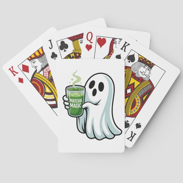 Jeu De Cartes Éffrayant Halloween Fantôme Boire Matcha Boire (dos)