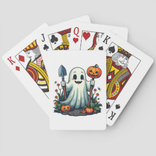Jeu De Cartes Éffrayant Halloween Jardin d'automne Citrouille fa