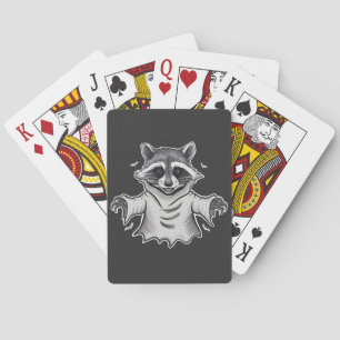 Jeu De Cartes Éffrayant Halloween Raccoon Trump Panda Ghost