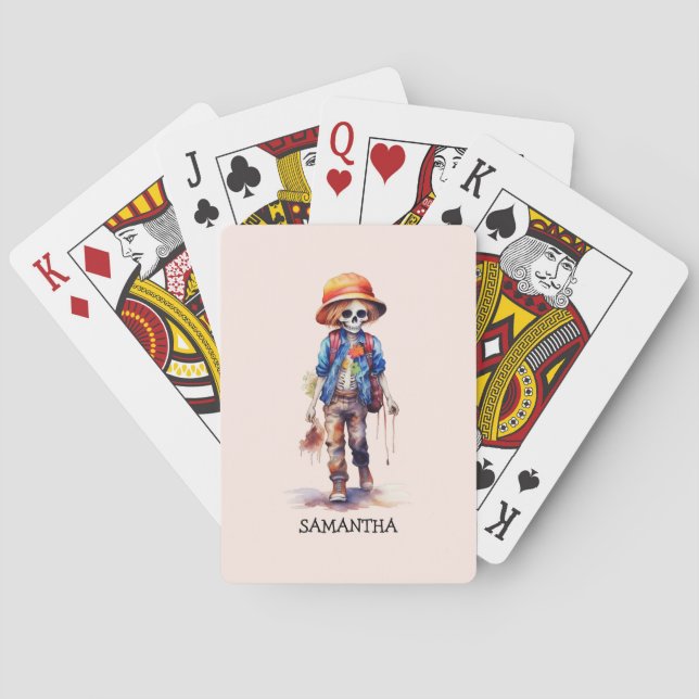 Jeu De Cartes Éffrayant, mais joli Zombie Kid - Adorable Macabre (dos)