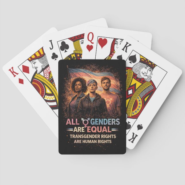 Jeu De Cartes Égal sous tous les drapeaux (dos)