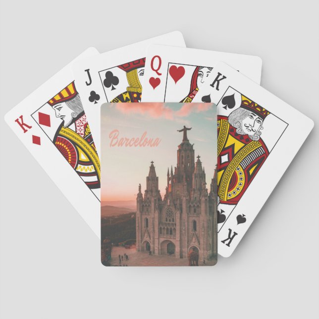 Jeu De Cartes Église espagnole de Barcelone (dos)