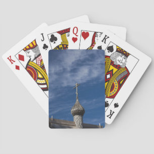 Jeu De Cartes église orthodoxe russe traditionnelle en bois