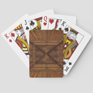 Jeu De Cartes Egyptian Topaz Golden Pyramid Abstract Art