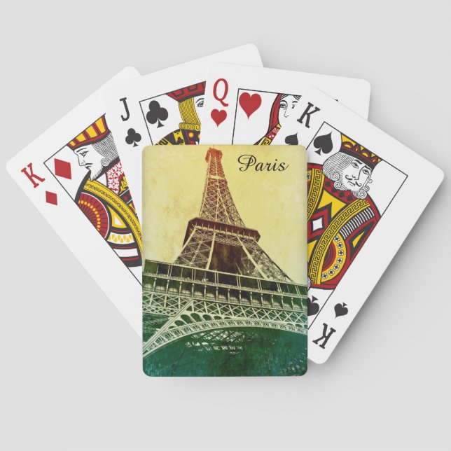 Jeu De Cartes Eiffel Tower in Paris, France (dos)