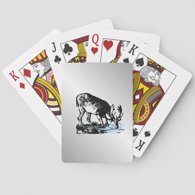 Jeu De Cartes Élan dans le ruisseau (dos)
