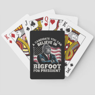 Jeu De Cartes Election 2024 Funny Vote Sasquatch USA