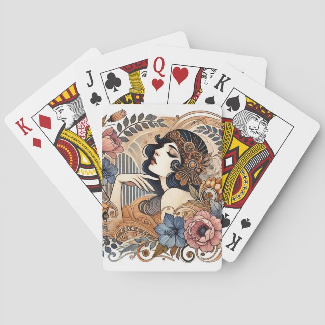 Jeu De Cartes Élégance Art Déco  (dos)