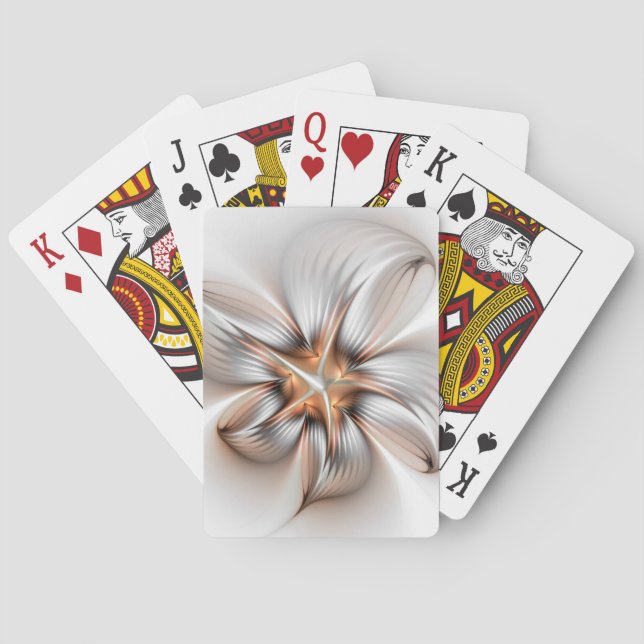 Jeu De Cartes Élégance florale Art Abstrait fractal moderne (dos)