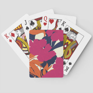 Jeu De Cartes Élégance florale : motif abstrait