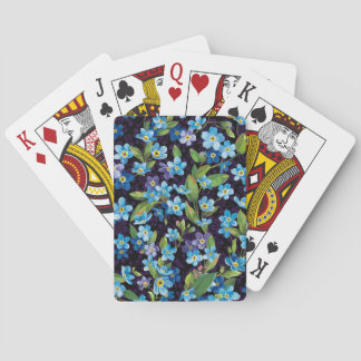 Jeu De Cartes Elégance Oublier-Me-Pas Motif Floral