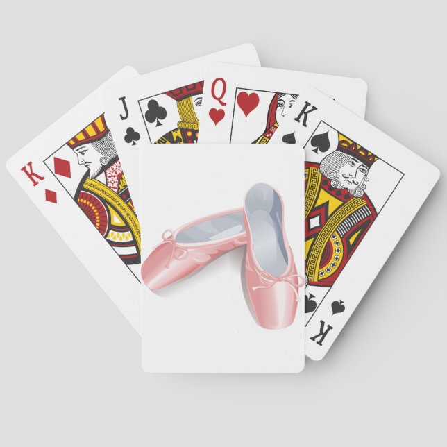 Jeu De Cartes Élégant Ballet Rose Appartements mignonette Fille  (dos)