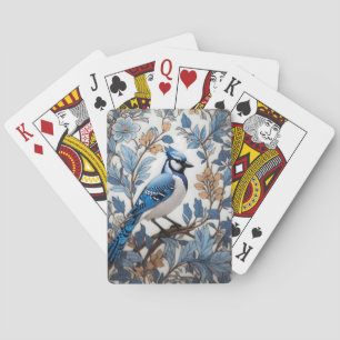 Jeu De Cartes Elégant Blue Jay William Morris inspiré