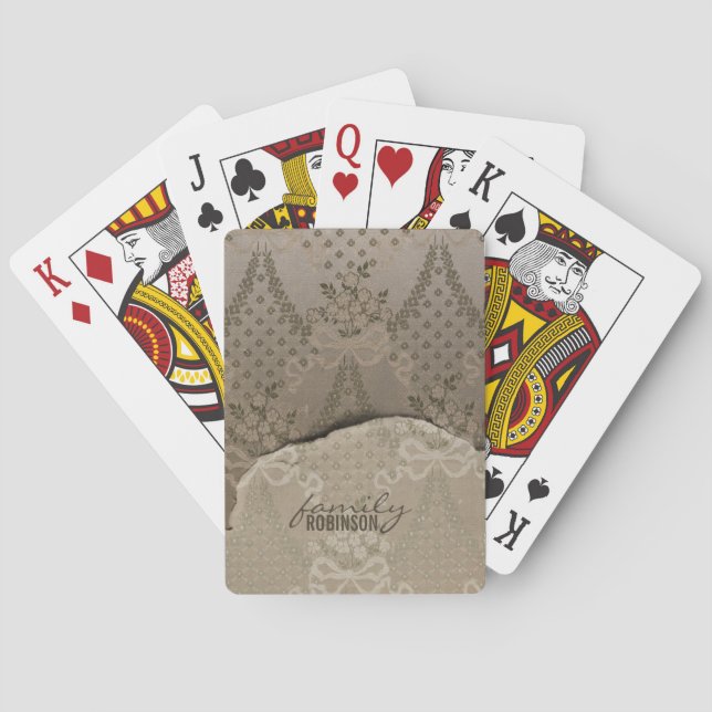 Jeu De Cartes Elegant Damask (dos)