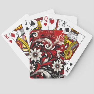 Jeu De Cartes Élégant floral