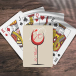 Jeu De Cartes Elégant Funny Red Wine 70 alors quel 70e anniversa<br><div class="desc">Inspirationnel, positif et amusant 70ème anniversaire jouer aux cartes. Le design a un verre de vin rouge abstrait avec le numéro 70. Citation 70 Donc ce qui est inspirant et drôle, et est parfait pour une personne avec un sens de l'humour. Vous pouvez modifier le numéro d'âge avec tout autre...</div>