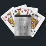 Jeu De Cartes Élégant Mariage de monogramme Best Man<br><div class="desc">Créez vos propres cartes personnalisées. Personnalisez ce design avec votre propre texte. Vous pouvez customiser cette conception en sélectionnant le lien "customiser plus loin" si vous le souhaitez.</div>