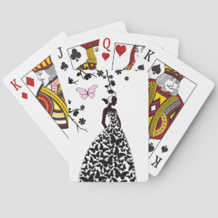 Jeu De Cartes Élégant Mariage Jouer aux cartes Papillons