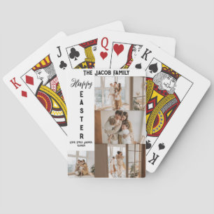 Jeu De Cartes élégant moderne Pâques, famille cinq photo collage