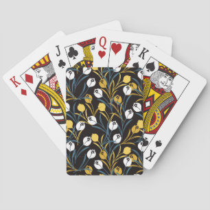 Jeu De Cartes Élégant motif floral de Tulipe