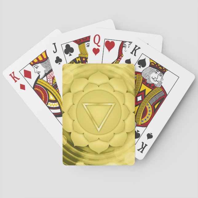 Jeu De Cartes Elégant or Chakra Zen Yoga méditation spirituelle (dos)