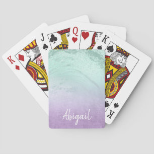Jeu De Cartes Élégant parties scintillant moderne sombre violet