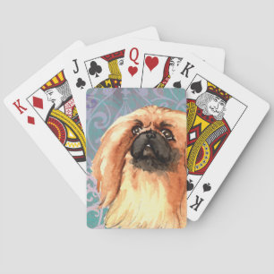 Jeu De Cartes Elégant Pekingese
