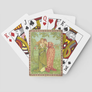 Jeu De Cartes Élégant Romantique Vintage Saint-Valentin, Ère Vic
