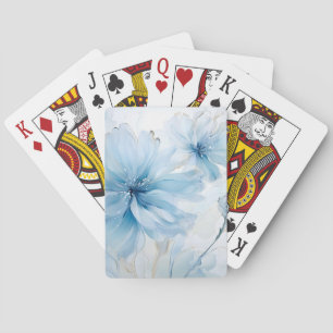 Jeu De Cartes Elégante aquarelle à fleurs florales d'Aquarelle