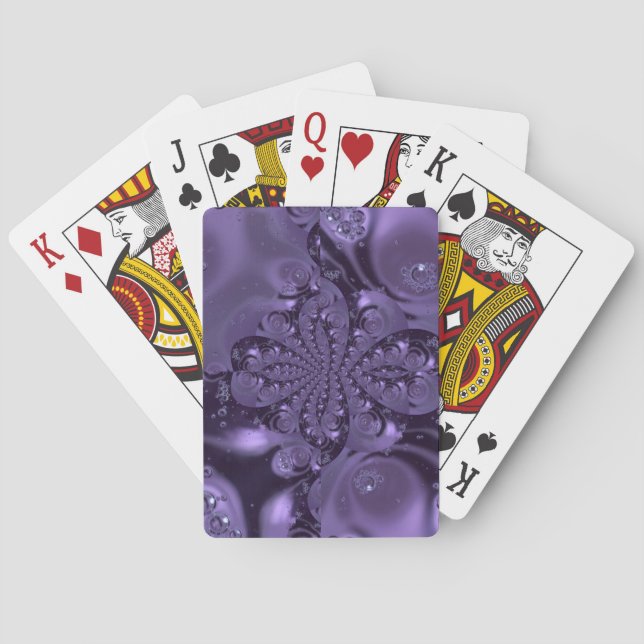 Jeu De Cartes Élégante étincelle Royale Purple Liquide (dos)