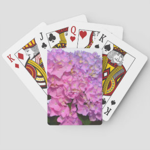 Jeu De Cartes Elégante florales violettes roses hydrangées