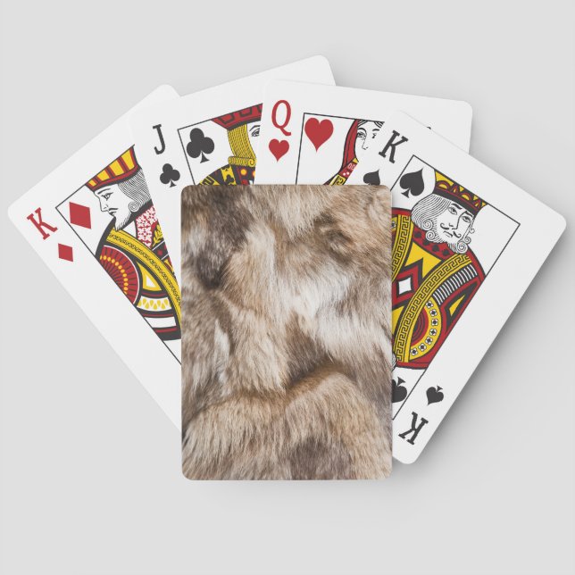 Jeu De Cartes Élégante texture de fourrure (dos)