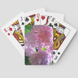 Jeu De Cartes Elégantes fleurs roses rose fleurie rose hydrangée