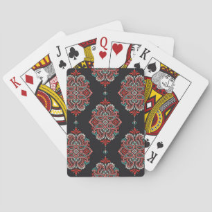 Jeu De Cartes éléments cachemire asiatique, motif vintage boho.