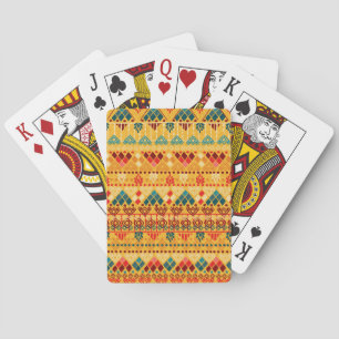Jeu De Cartes Éléments tribaux, motif polyvalent et transparent.