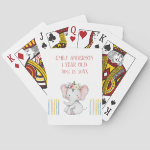 Jeu De Cartes Éléphant bébé pastel