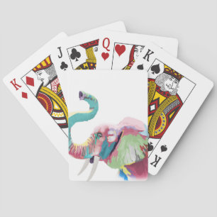 Jeu De Cartes Eléphant coloré cool tendance