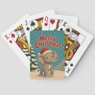 Jeu De Cartes Éléphant Pinède Animal Noël