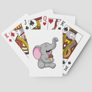 Jeu De Cartes Elephant with chocolate gaufre ice cream