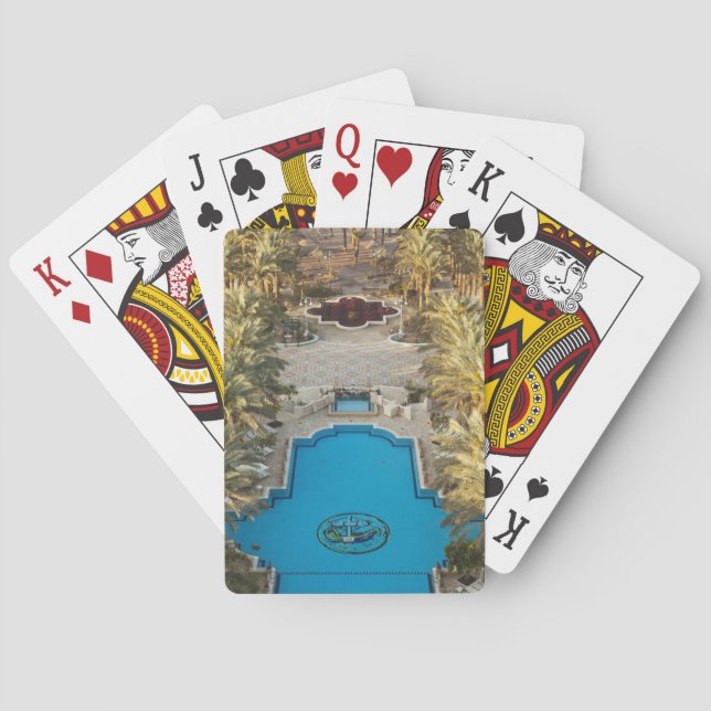 Jeu De Cartes Elevated view Herods Palace Hotel swimming pool (dos)