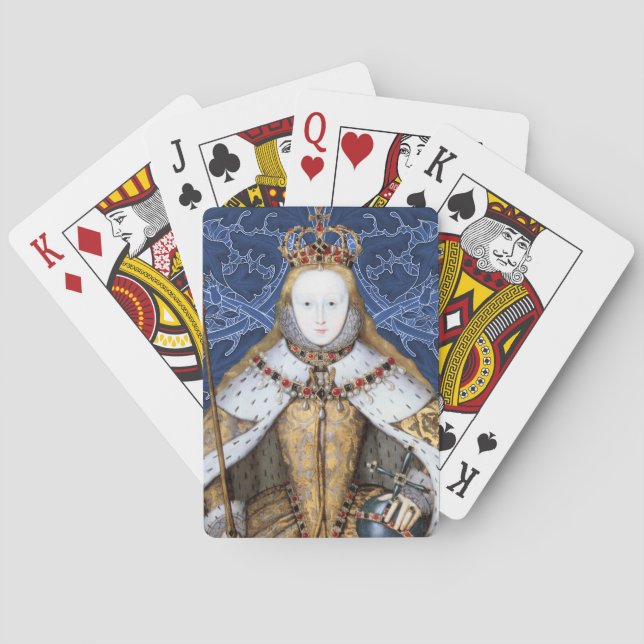 Jeu De Cartes Elizabeth Tudor, reine d'Angleterre (dos)