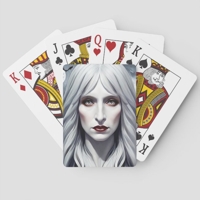 Jeu De Cartes Elizabeth Vampire sorcière femme Imaginaire art no (dos)