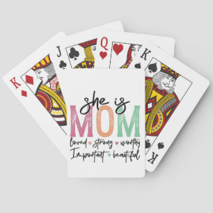 Jeu De Cartes Elle est maman : Amoureuse, forte, digne, importan