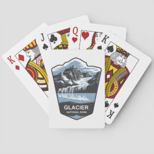 Jeu De Cartes Emblem du parc national des Glaciers